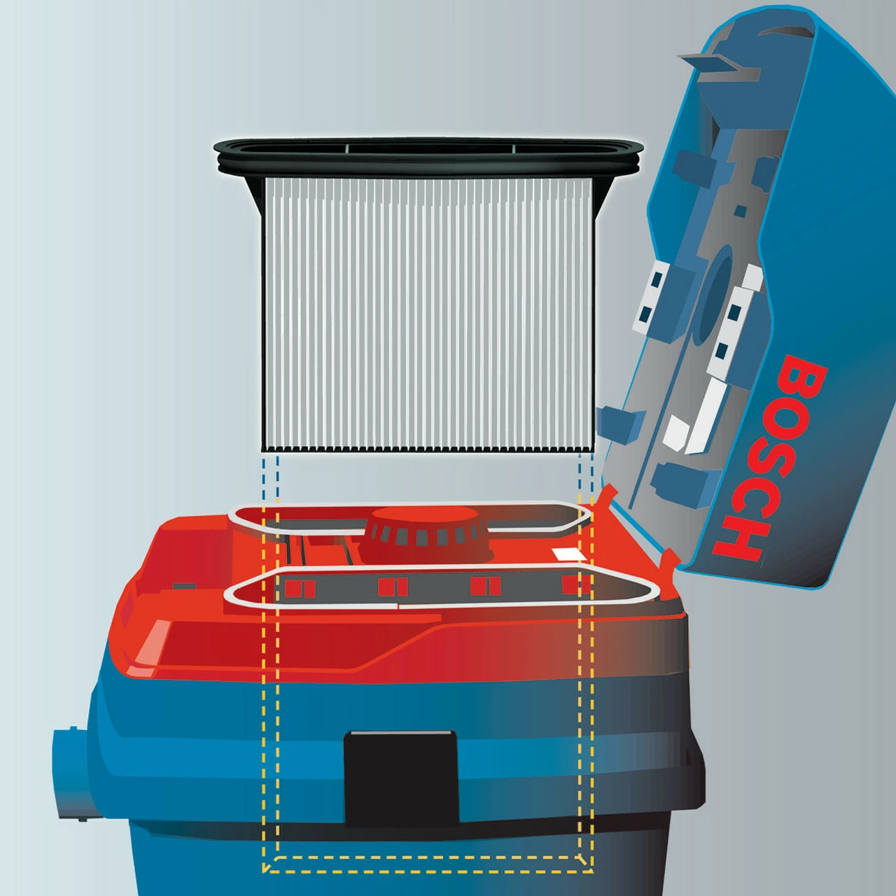 Bosch GAS 25 L SFC L-Class Wet/Dry Dust Extractor (110V) - Image 4