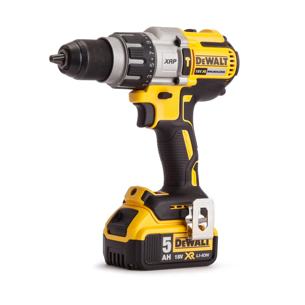 Dewalt DCK278P2 18V Combi Drill & Angle Grinder (2 X 5.0Ah Batteries) - Image 3