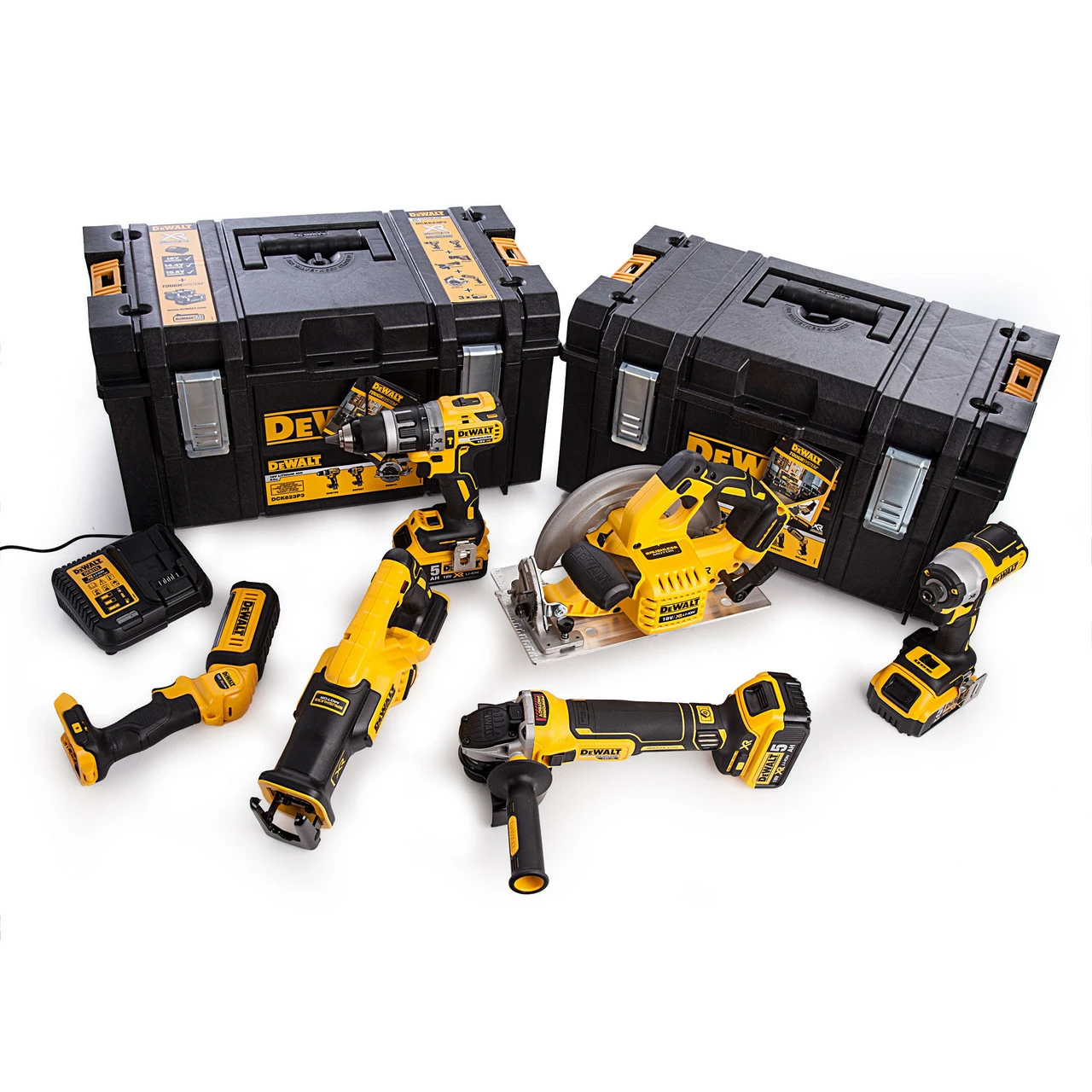 Dewalt DCK623P3 18V XR Brushless 6 Piece Kit (3 X 5.0Ah Batteries) With 2 X Toughsystem Kitboxes - Image 8