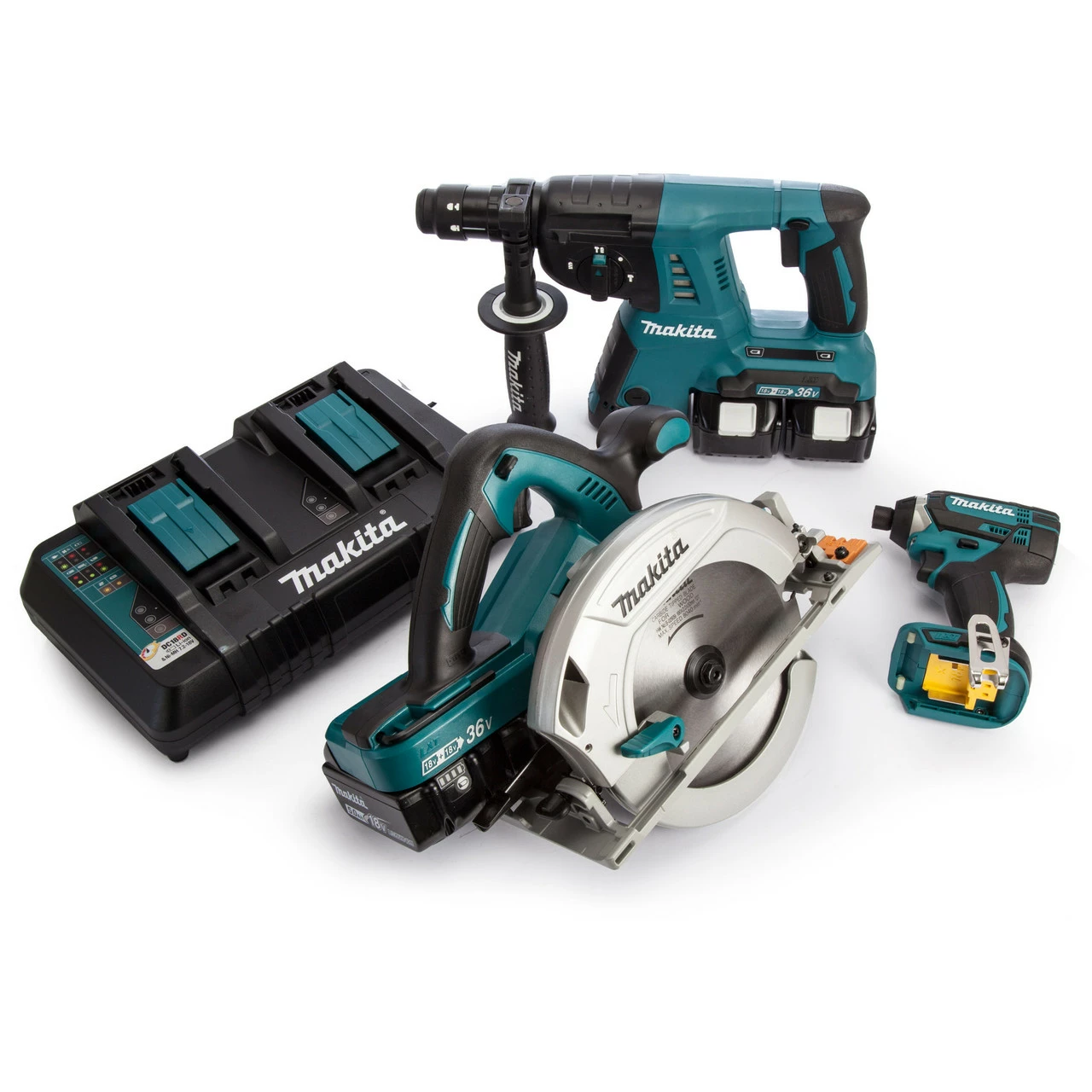 Makita DLX3049PTJ 18/36V 3 Piece Cordless Kit (4 X 5.0Ah Batteries) - Image 2