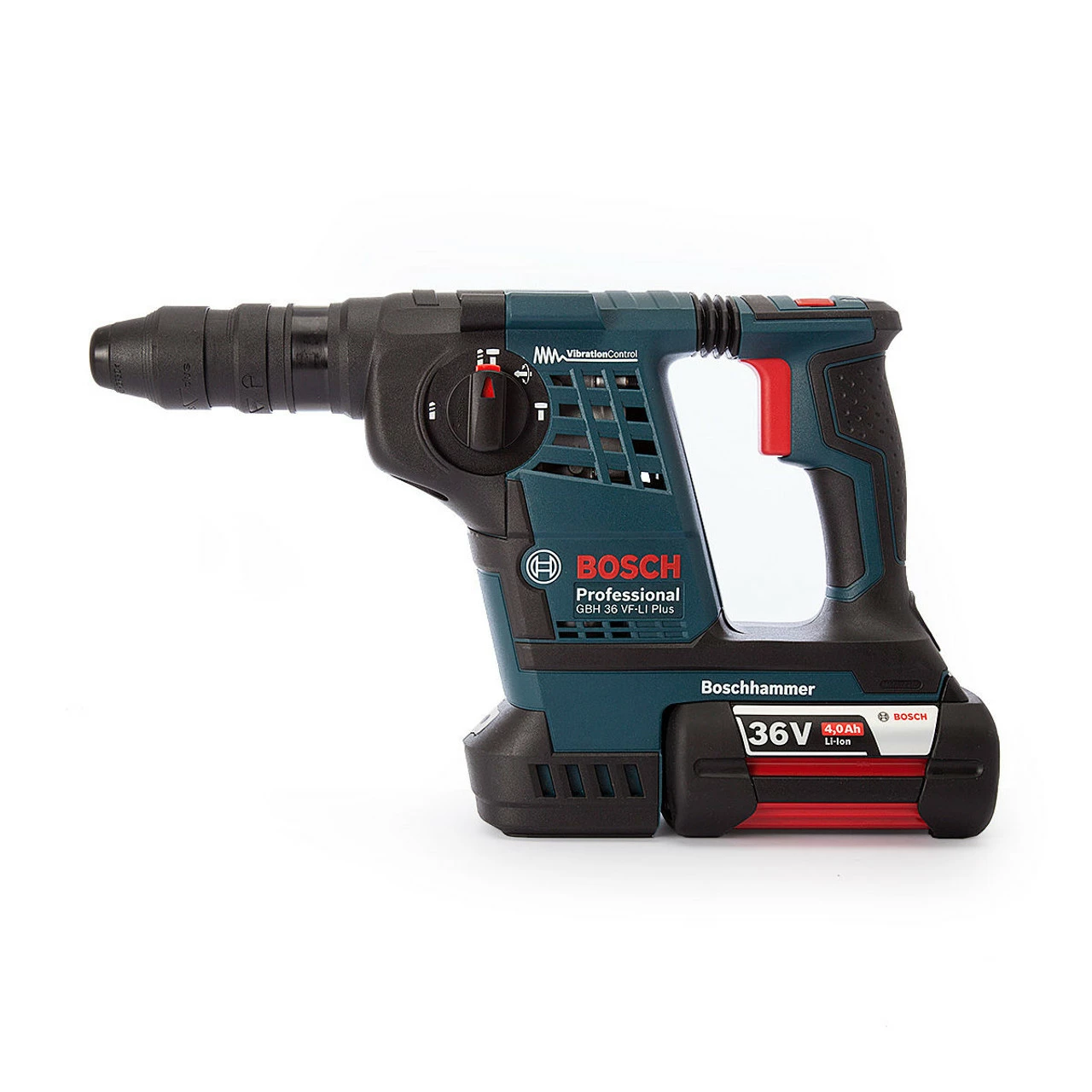 Bosch GBH36VF-LI Plus SDS Plus Hammer Drill (3 X 4.0Ah Batteries) - Image 4