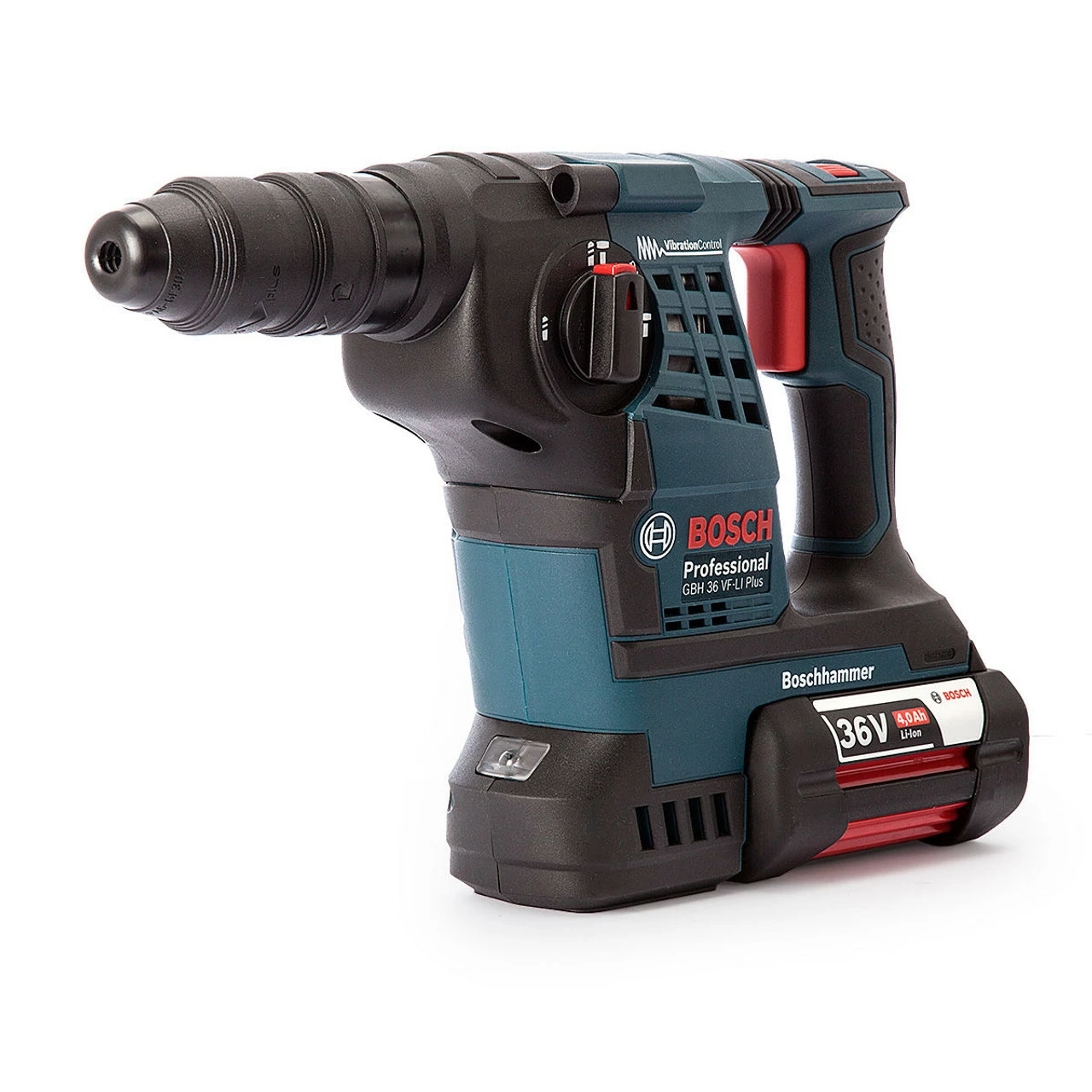 Bosch GBH36VF-LI Plus SDS Plus Hammer Drill (3 X 4.0Ah Batteries) - Image 2