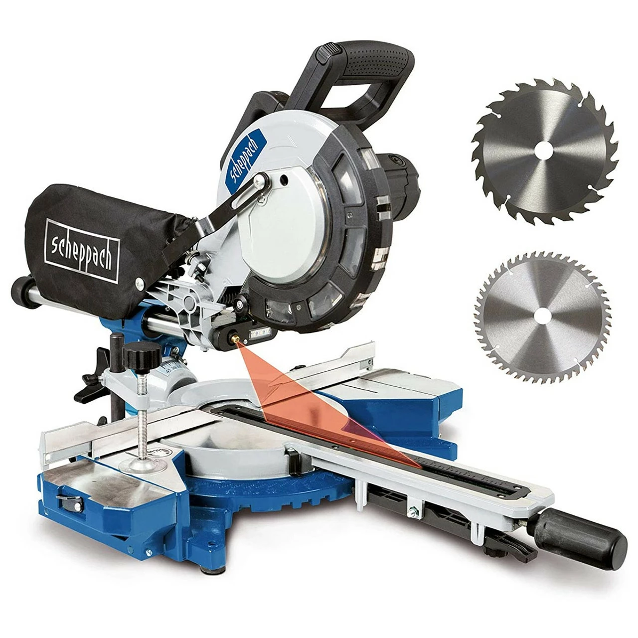 Scheppach HM216 216mm Sliding Compound Mitre Saw (240V) - Image 3