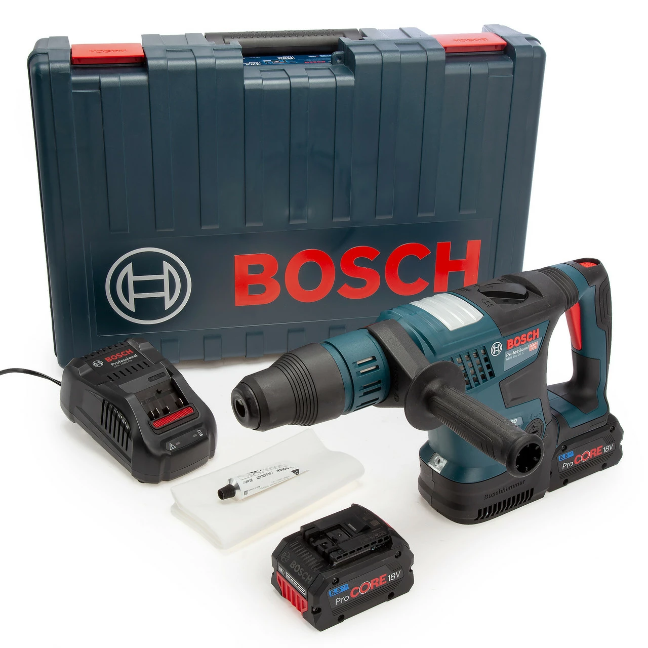 Bosch GBH 18V-36 C BiTURBO Brushless SDS Max Rotary Hammer (2 X 5.5Ah Batteries)