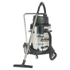 Sealey PC477 Industrial Wet & Dry Vacuum Cleaner With Stainless Steel Drum 77L (240V)