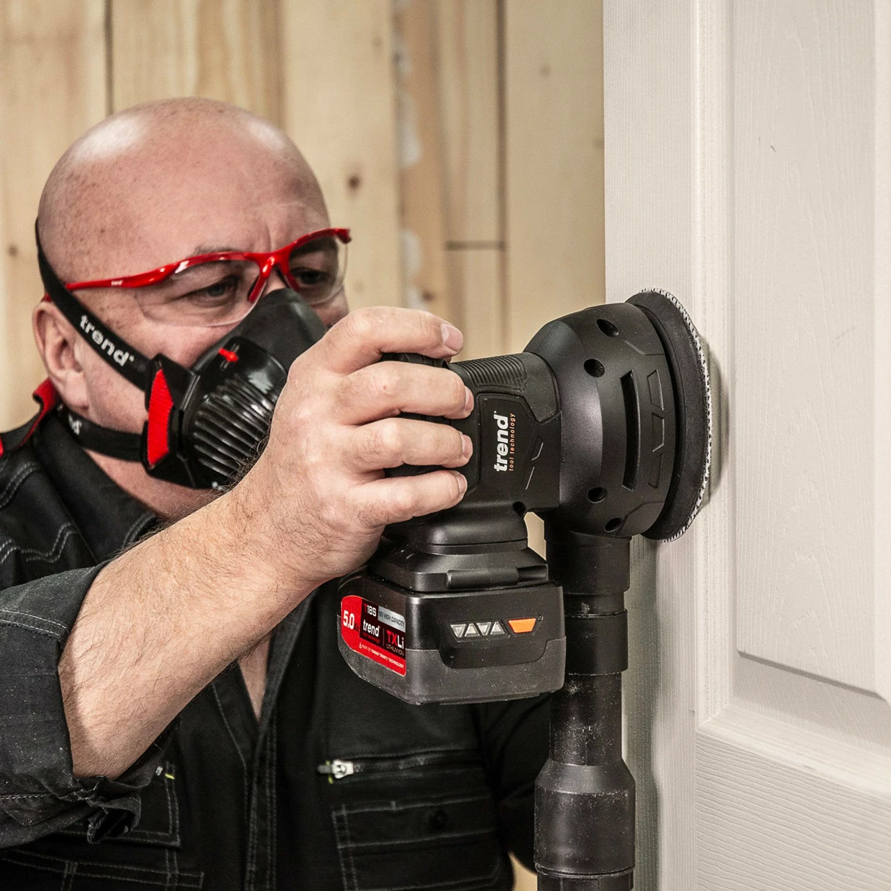 Trend T18S/ROS125B 18V 5 Inch/125mm Brushless Random Orbital Sander (Body Only) - Image 8