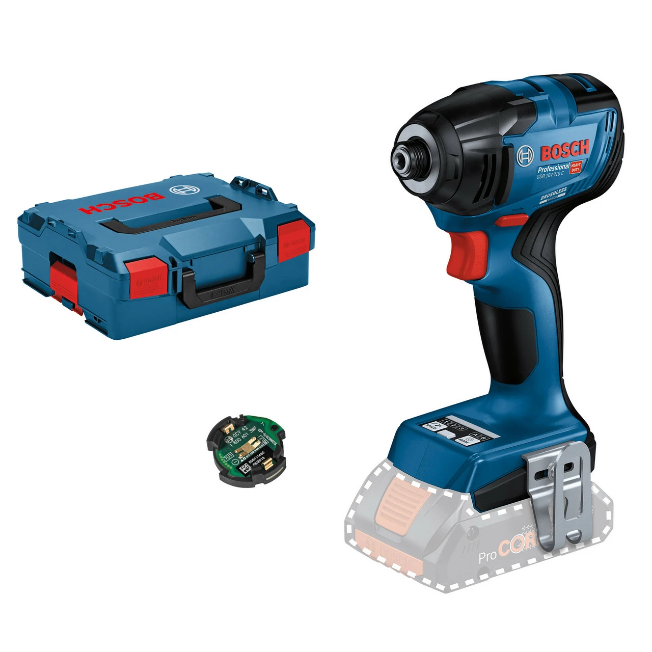 Bosch GDR 18V-210 C Professional Brushless Impact Driver (Body Only) In L-Boxx