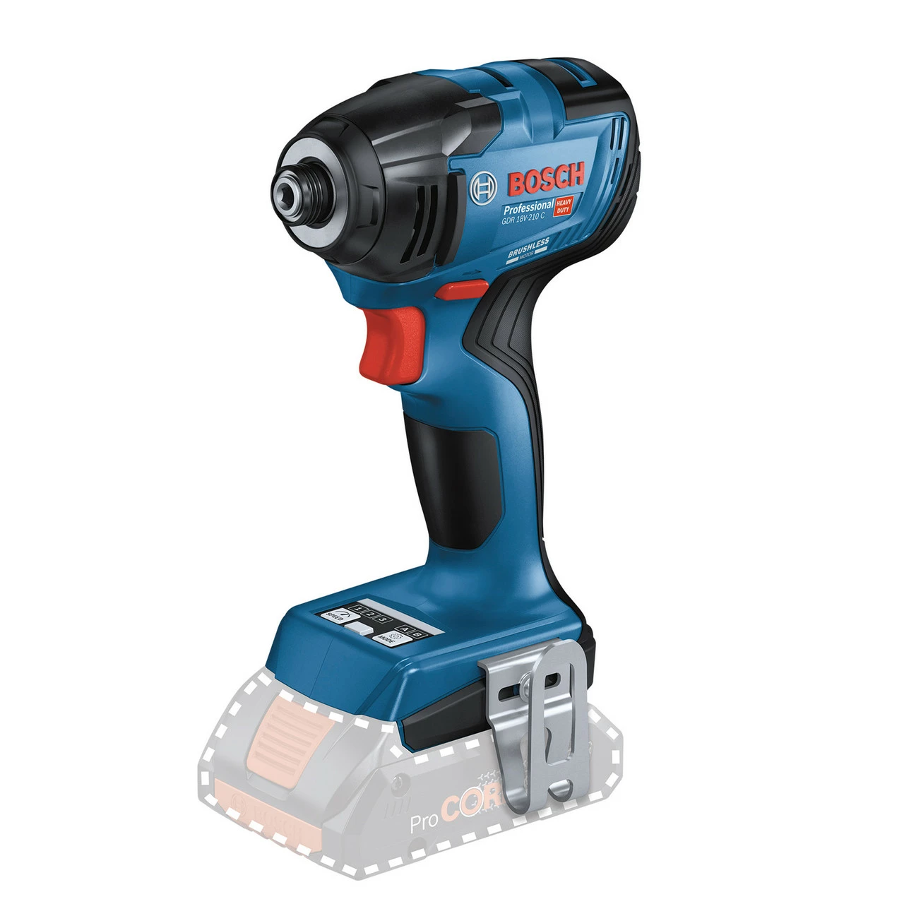 Bosch GDR 18V-210 C Professional Brushless Impact Driver (Body Only) In L-Boxx - Image 2