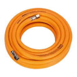 Sealey AHHC10 High-Visibility Hybrid Air Hose With 1/4" BSP Unions 10m X 8mm