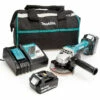 Makita DGA452 18V LXT 4.5 Inch/115mm Angle Grinder, Toolbag, Charger (2 X 5.0Ah Batteries)