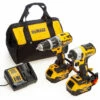 Dewalt DCK266P2LR 18V XR Combi Drill & Impact Driver Twin Pack Lanyard Ready (2 X 5.0Ah Batteries)