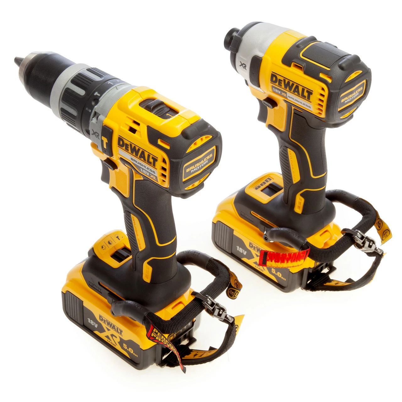 Dewalt DCK266P2LR 18V XR Combi Drill & Impact Driver Twin Pack Lanyard Ready (2 X 5.0Ah Batteries) - Image 3