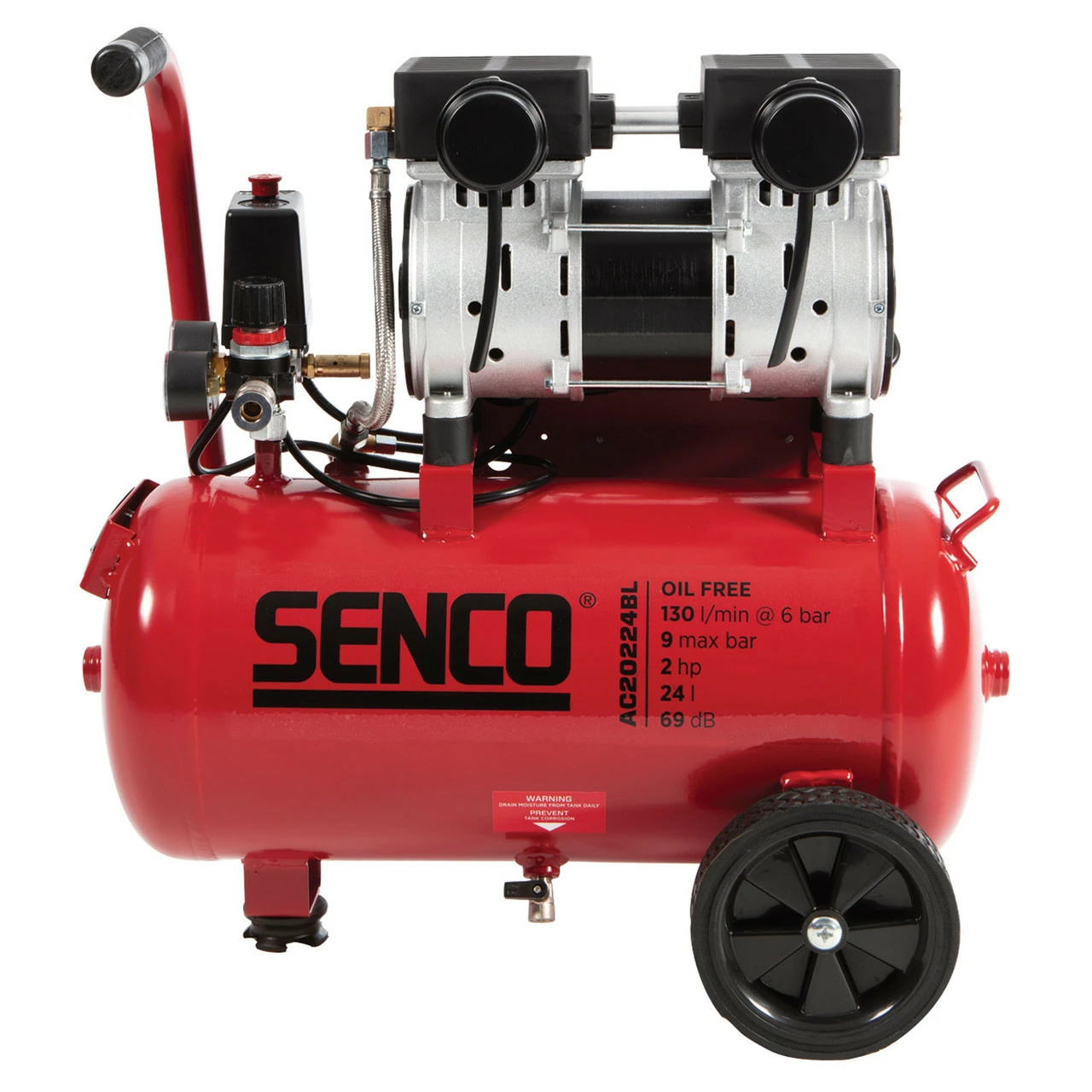 Senco AC20224BL Low Noise Compressor 24L (110V) - Image 2