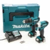 Makita CLX228AJ 12Vmax CXT Combi Drill & Impact Driver Twin Pack (2 X 2.0Ah Batteries)